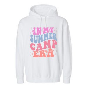 Summer Camp Era Retro Summer Fun And Making Memories Gift Garment-Dyed Fleece Hoodie