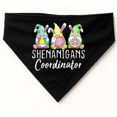 Shenanigans Coordinator Easter Bunny Gnomes Rabbit Eggs Hunt USA-Made Doggie Bandana