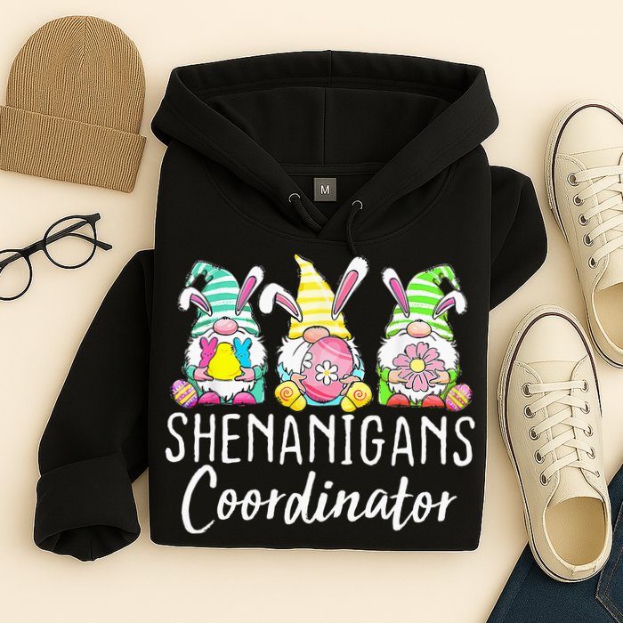 Shenanigans Coordinator Easter Bunny Gnomes Rabbit Eggs Hunt Hoodie
