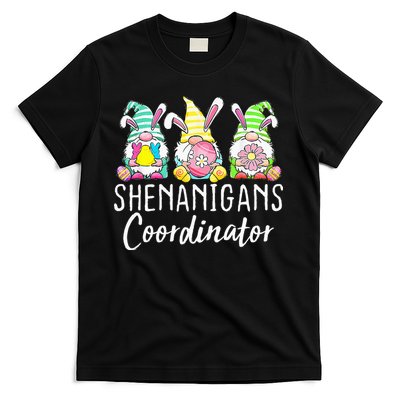 Shenanigans Coordinator Easter Bunny Gnomes Rabbit Eggs Hunt T-Shirt