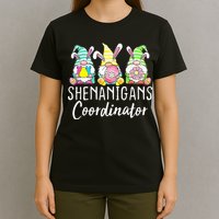 Shenanigans Coordinator Easter Bunny Gnomes Rabbit Eggs Hunt T-Shirt