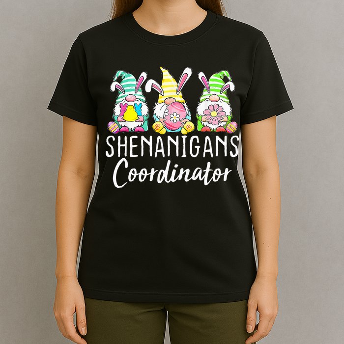 Shenanigans Coordinator Easter Bunny Gnomes Rabbit Eggs Hunt T-Shirt