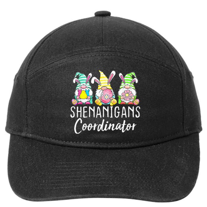 Shenanigans Coordinator Easter Bunny Gnomes Rabbit Eggs Hunt 7-Panel Snapback Hat