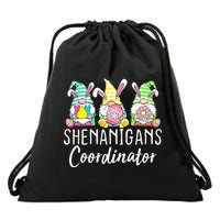 Shenanigans Coordinator Easter Bunny Gnomes Rabbit Eggs Hunt Drawstring Bag