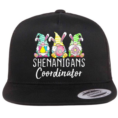Shenanigans Coordinator Easter Bunny Gnomes Rabbit Eggs Hunt Flatbill Hat