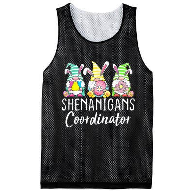 Shenanigans Coordinator Easter Bunny Gnomes Rabbit Eggs Hunt Mesh Reversible Basketball Jersey Tank