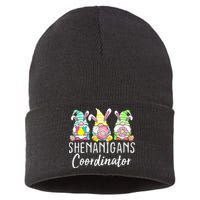 Shenanigans Coordinator Easter Bunny Gnomes Rabbit Eggs Hunt Sustainable Knit Beanie