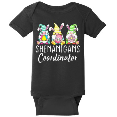 Shenanigans Coordinator Easter Bunny Gnomes Rabbit Eggs Hunt Baby Bodysuit