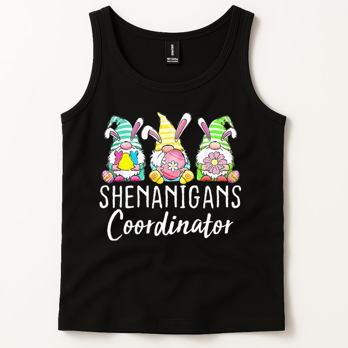 Shenanigans Coordinator Easter Bunny Gnomes Rabbit Eggs Hunt Tank Top