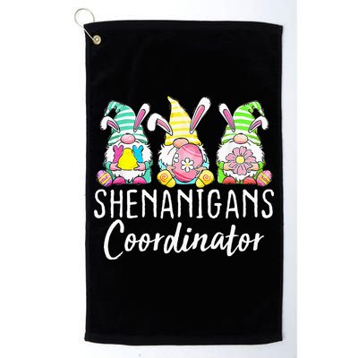 Shenanigans Coordinator Easter Bunny Gnomes Rabbit Eggs Hunt Golf Towel