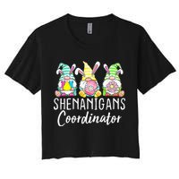 Shenanigans Coordinator Easter Bunny Gnomes Rabbit Eggs Hunt Crop Top