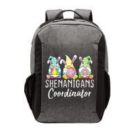 Shenanigans Coordinator Easter Bunny Gnomes Rabbit Eggs Hunt Vector Backpack