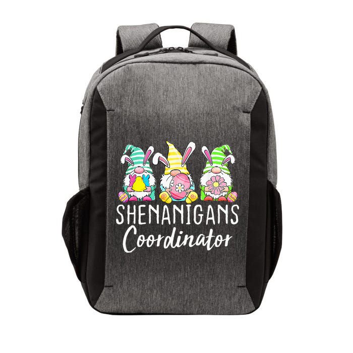 Shenanigans Coordinator Easter Bunny Gnomes Rabbit Eggs Hunt Vector Backpack