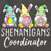 Shenanigans Coordinator Easter Bunny Gnomes Rabbit Eggs Hunt Vector Backpack