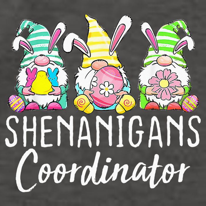 Shenanigans Coordinator Easter Bunny Gnomes Rabbit Eggs Hunt Vector Backpack
