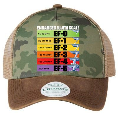 Storm Chasing Enhanced Fujita Scale Tornado Meteorologist Legacy Tie Dye Trucker Hat