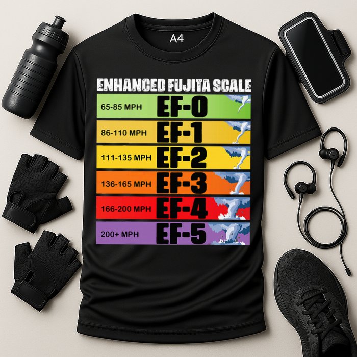 Storm Chasing Enhanced Fujita Scale Tornado Meteorologist Performance Shirt