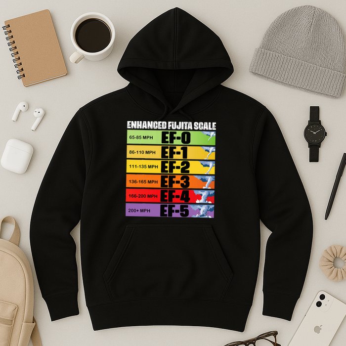 Storm Chasing Enhanced Fujita Scale Tornado Meteorologist Hoodie