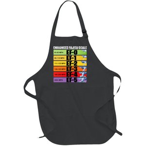 Storm Chasing Enhanced Fujita Scale Tornado Meteorologist Full-Length Apron With Pockets