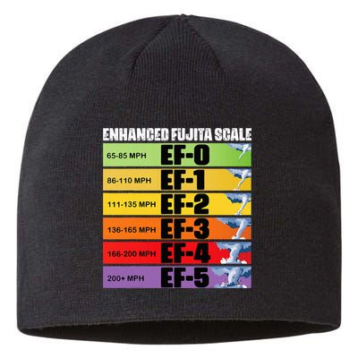 Storm Chasing Enhanced Fujita Scale Tornado Meteorologist Sustainable Beanie