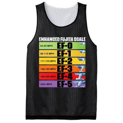 Storm Chasing Enhanced Fujita Scale Tornado Meteorologist Mesh Reversible Basketball Jersey Tank