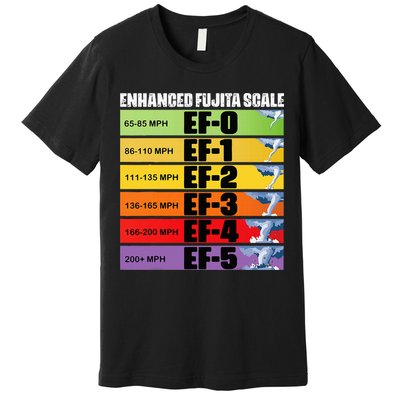 Storm Chasing Enhanced Fujita Scale Tornado Meteorologist Premium T-Shirt