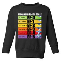 Storm Chasing Enhanced Fujita Scale Tornado Meteorologist Toddler Sweatshirt