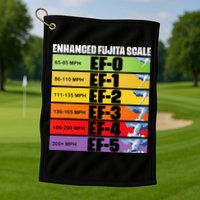 Storm Chasing Enhanced Fujita Scale Tornado Meteorologist Golf Towel