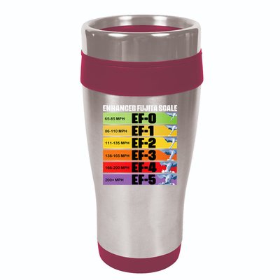 Storm Chasing Enhanced Fujita Scale Tornado Meteorologist 16oz Travel Tumbler