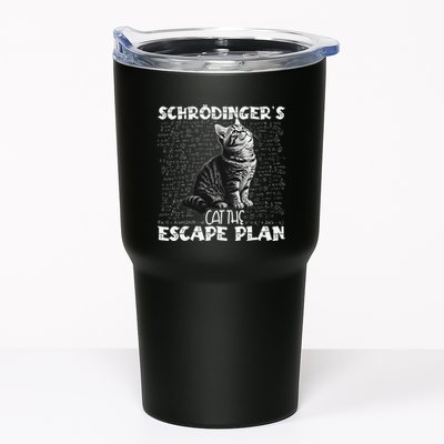 SchröDingerS Cat Escape Plan Phyzique Design Funny Cat Tumbler