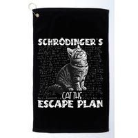 SchröDingerS Cat Escape Plan Phyzique Design Funny Cat Golf Towel