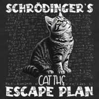 SchröDingerS Cat Escape Plan Phyzique Design Funny Cat Golf Towel