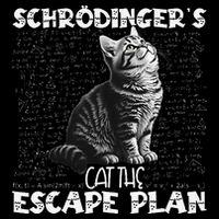 SchröDingerS Cat Escape Plan Phyzique Design Funny Cat Cropped Pullover Crew