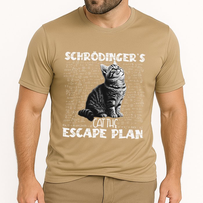 SchröDingerS Cat Escape Plan Phyzique Design Funny Cat Performance Shirt