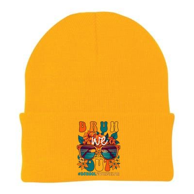 School Counselor End Of School Year Bruh We Out Gift Knit Cap Winter Beanie