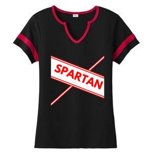 Spartan Cheerleader Easy Halloween Costume Design Ladies Halftime Notch Neck Tee