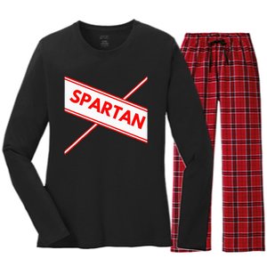 Spartan Cheerleader Easy Halloween Costume Design Women's Long Sleeve Flannel Pajama Set 