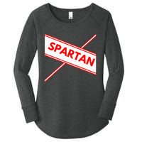 Spartan Cheerleader Easy Halloween Costume Design Women's Perfect Tri Tunic Long Sleeve Shirt