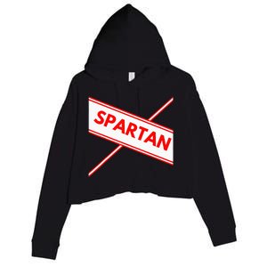 Spartan Cheerleader Easy Halloween Costume Design Crop Fleece Hoodie