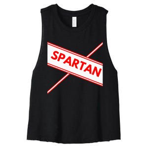 Spartan Cheerleader Easy Halloween Costume Design Women's Racerback Cropped Tank