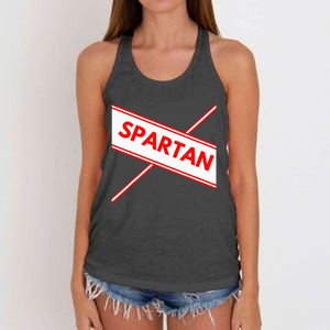 Spartan Cheerleader Easy Halloween Costume Design Women's Knotted Racerback Tank