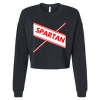 Spartan Cheerleader Easy Halloween Costume Design Cropped Pullover Crew