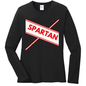 Spartan Cheerleader Easy Halloween Costume Design Ladies Long Sleeve Shirt