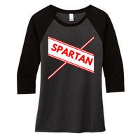 Spartan Cheerleader Easy Halloween Costume Design Women's Tri-Blend 3/4-Sleeve Raglan Shirt