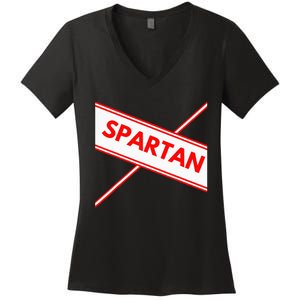 Spartan Cheerleader Easy Halloween Costume Design Women's V-Neck T-Shirt