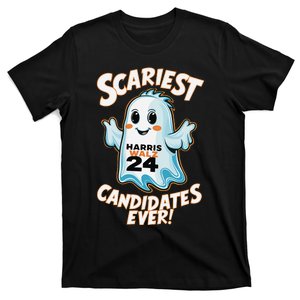 Scariest Candidates Ever Harris Walz 2024 Halloween Costume T-Shirt