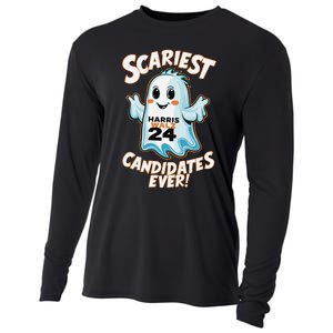 Scariest Candidates Ever Harris Walz 2024 Halloween Costume Cooling Performance Long Sleeve Crew