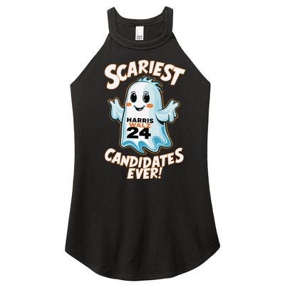 Scariest Candidates Ever Harris Walz 2024 Halloween Costume Women’s Perfect Tri Rocker Tank