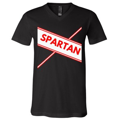 Spartan Cheerleader Easy Halloween Costume Design V-Neck T-Shirt
