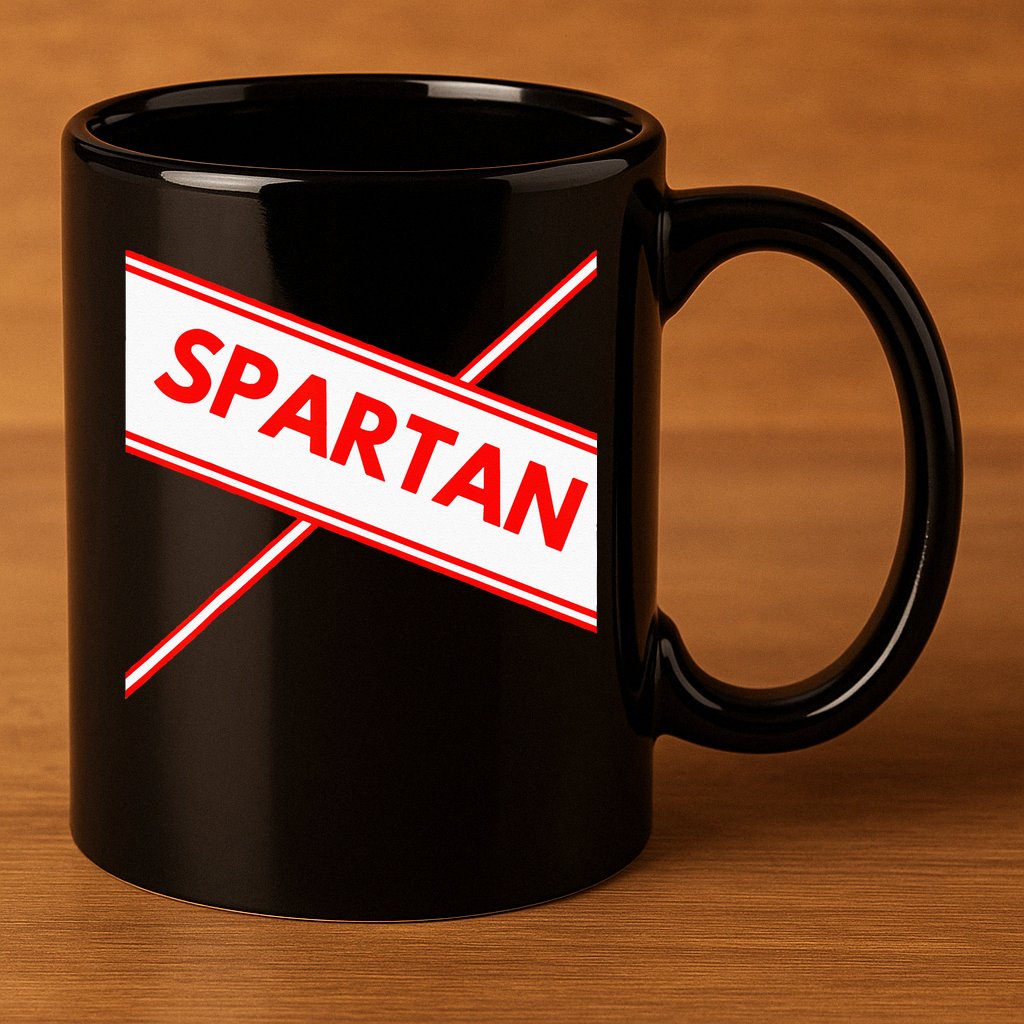 Spartan Cheerleader Easy Halloween Costume Design 11oz C Handle Ceramic Mug